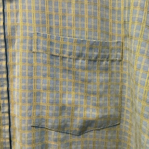 Bugatchi Uomo Flip Cuff Dress Shirt Plaid Long Sleeve Button Up Size L - Picture 8 of 11